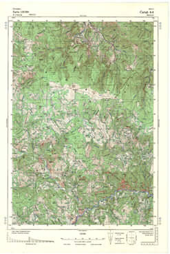 Topografske Karte  Srbije 1:25000 Čačak