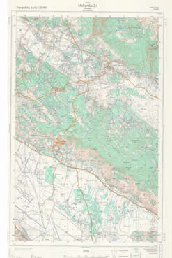 Topografske Karte  hrvatske 1:25000 posusje