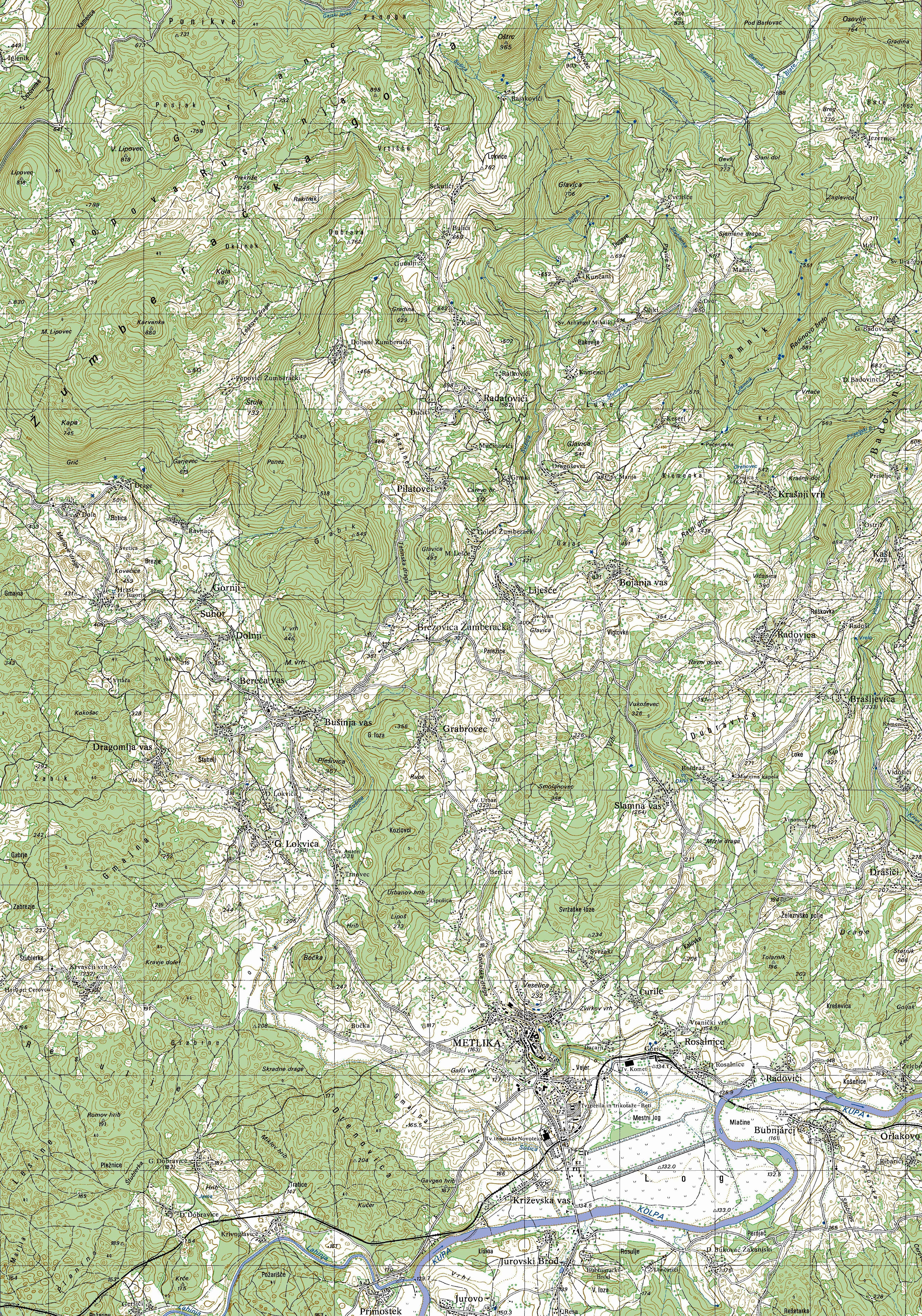 Metlika, Orlakovo, Žumberačka Gora