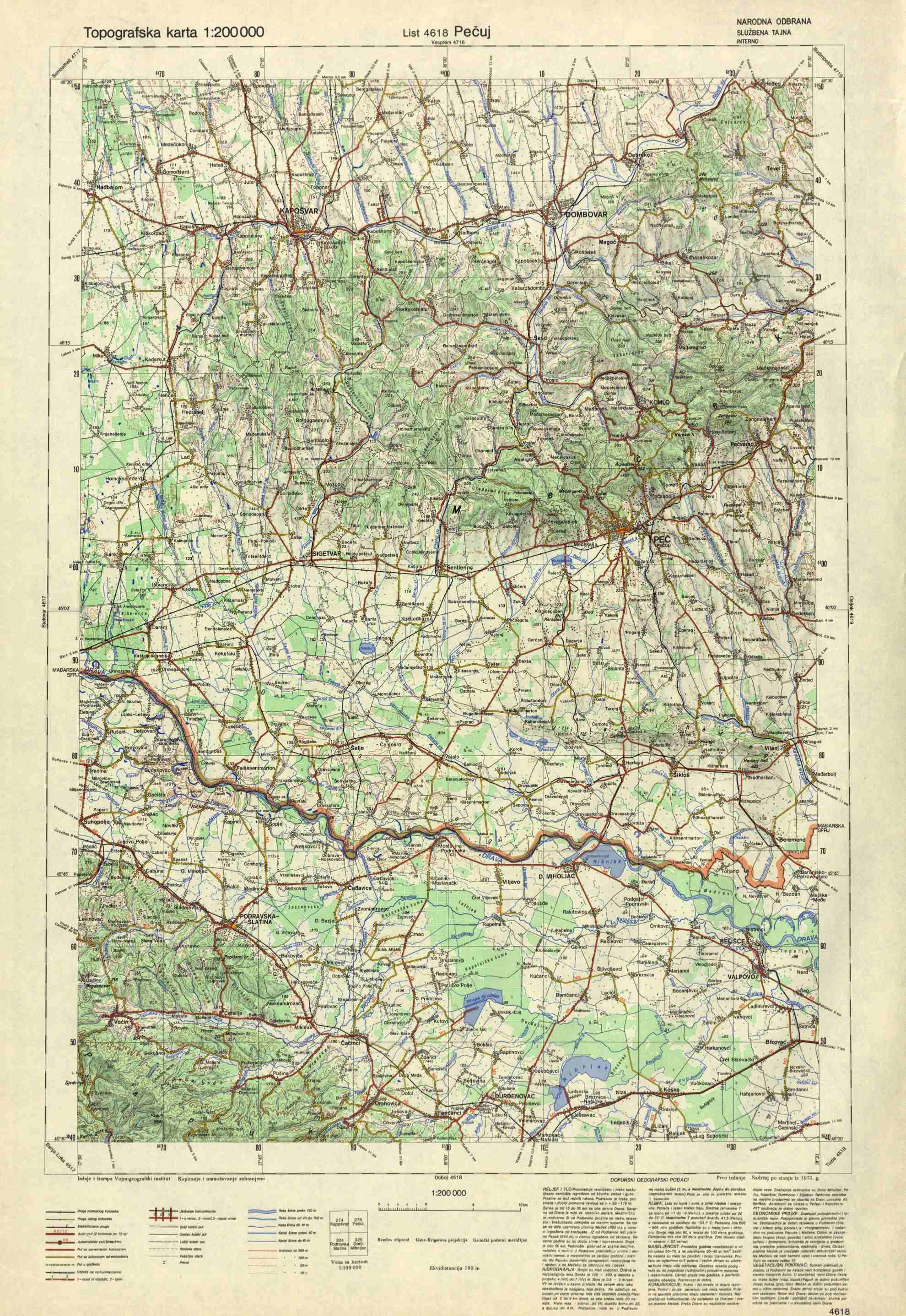 TK Podravska-Slatina, Peč 1:200.000