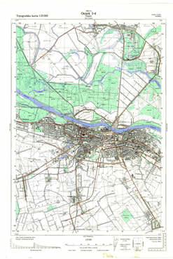 osijek topografske karte jna hrvatske
