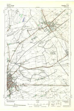 topografska karta JNA 25000 Svetozar Miletić