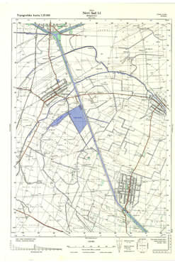 Topografske Karte Vojvodine 1:25000 Novi Sad