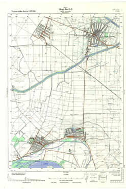 Topografske Karte Vojvodine 1:25000 Novi Sad