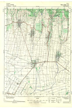 Topografske Karte Vojvodine 1:25000 Novi Sad