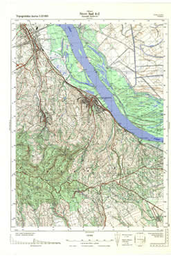 Topografske Karte Vojvodine 1:25000 Novi Sad