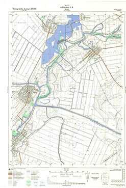 Topografske Karte Vojvodine 1:25000 Alibunar