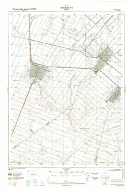 Topografske Karte Vojvodine 1:25000 Alibunar