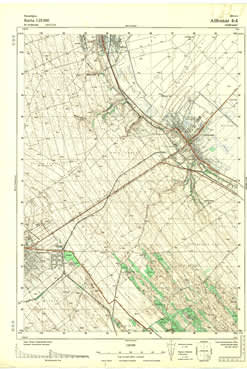 Topografske Karte Vojvodine 1:25000 Alibunar