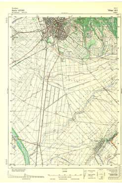 Topografske Karte Vojvodine 1:25000 Vršac