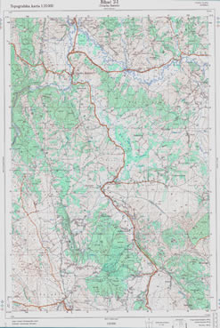 Topografske Karte  BiH 1:25000 Bihać