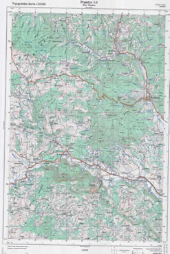 Topografske Karte  BiH 1:25000 stari majdan