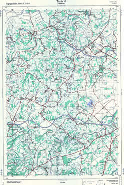Topografske Karte  BiH 1:25000 tuzla