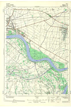 Topografske Karte Bosne i Srbije 1:25000 Šabac