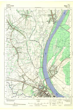 Topografske Karte Bosne i Srbije 1:25000 Šabac