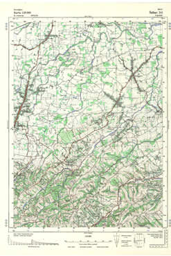 Topografske Karte Bosne i Srbije 1:25000 Šabac