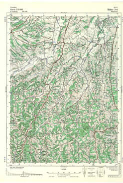 Topografske Karte Bosne i Srbije 1:25000 Šabac