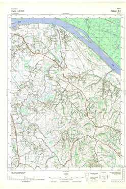 Topografske Karte Bosne i Srbije 1:25000 Šabac