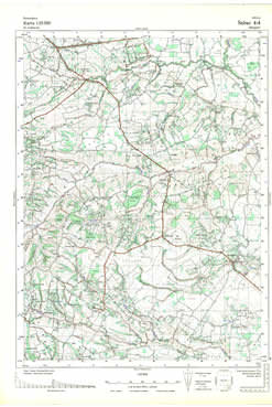 Topografske Karte Bosne i Srbije 1:25000 Šabac