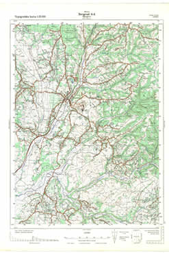 Topografske Karte  Srbije 1:25000 Beograd