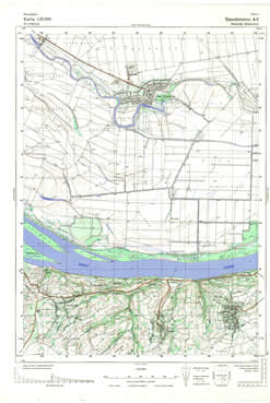 Topografske Karte  Srbije 1:25000 Smederevo