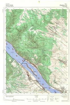 Topografske Karte  Srbije 1:25000 Oršava