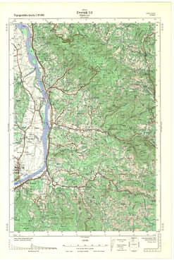 Topografske Karte  Srbije 1:25000 Zvornik