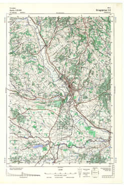 Topografske Karte  Srbije 1:25000 Kragujevac