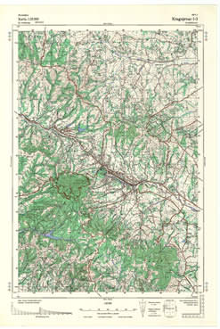 Topografske Karte  Srbije 1:25000 Kragujevac