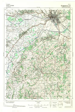 Topografske Karte  Srbije 1:25000 Kragujevac