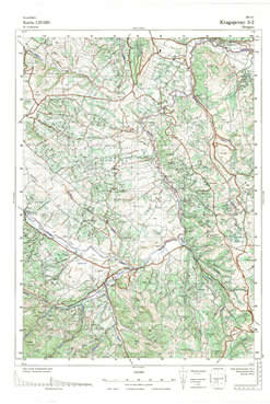 Topografske Karte  Srbije 1:25000 Kragujevac