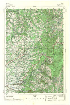 Topografske Karte  Srbije 1:25000 Zagubica