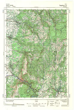 Topografske Karte  Srbije 1:25000 Zagubica