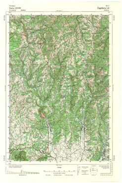 Topografske Karte  Srbije 1:25000 Zagubica