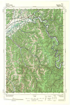 Topografske Karte  Srbije 1:25000 Zagubica