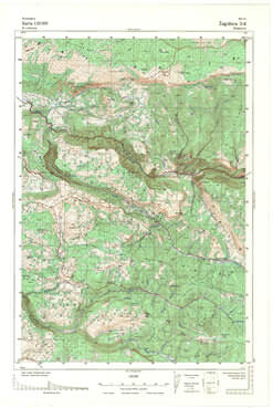 Topografske Karte  Srbije 1:25000 Zagubica