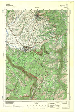 Topografske Karte  Srbije 1:25000 Zagubica