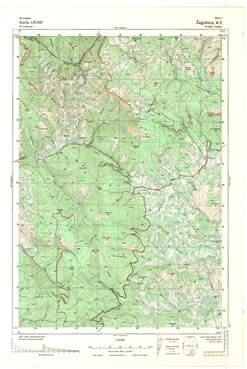 Topografske Karte  Srbije 1:25000 Zagubica