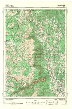 Topografske Karte  Srbije 1:25000 Zagubica
