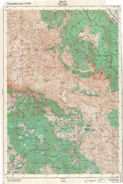 sinj topografske karte jna