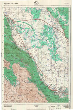 topografska karta hrvatske 1 25000 Topografska Karta Hrvatske 1 25000 Sinj topografska karta hrvatske 1 25000