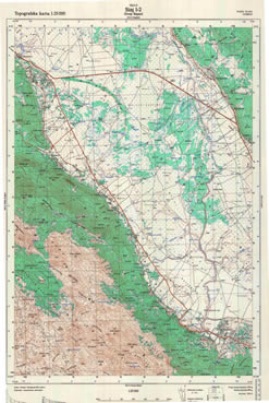 sinj topografske karte jna