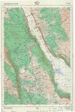 sinj topografske karte jna