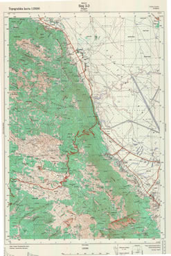 sinj topografske karte jna