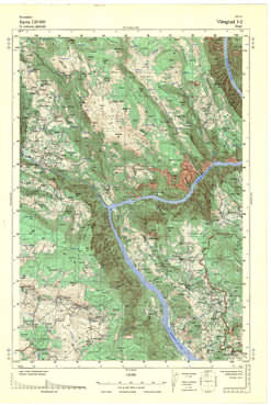 Topografske Karte  Srbije 1:25000 Višegrad