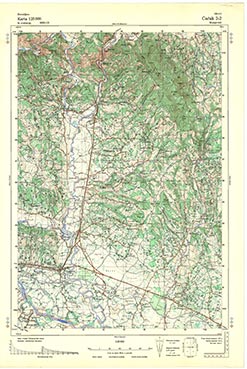 Topografske Karte  Srbije 1:25000 Čačak