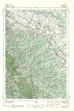 Topografske Karte  Srbije 1:25000 Čačak