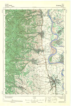 Topografske Karte  Srbije 1:25000 Kruševac