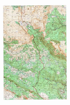 Topografske Karte  BiH 1:25000 zelengora