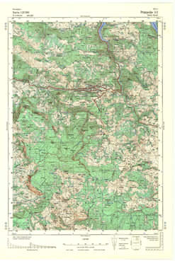 Topografske Karte  Srbije 1:25000 Prijepolje